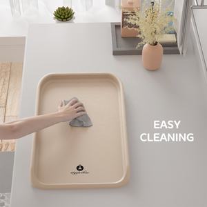 Tapis à langer portable en cuir PU de haute qualité, imperméable, rembourré, écologique, avec mousse PU souple pour les parents occupés - Product Image 5