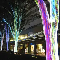 Luces LED de malla óptica de fibra óptica, brillo lateral, red de fibra óptica para árboles de Navidad, iluminación de techo de estrellas, lámpara de fibra óptica acrílica RGB