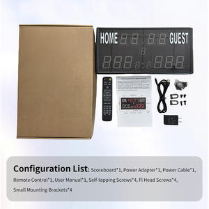Tableau d'affichage numérique en aluminium robuste à 13 chiffres pour utilisation en extérieur sur les stades avec protection contre les intempéries - Product Image 2