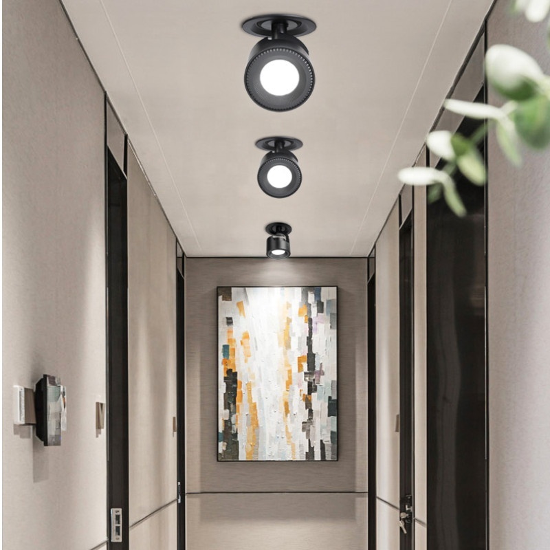 Dimmable LED Recessed Downlight – COB Spotlight 7W/9W/15W Black Round Ceiling Light 3 thumbnail image