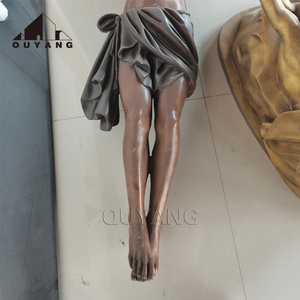 Escultura de Jesús Crucificado en la Cruz de Metal Bronce para Decoración de Iglesias Religiosas Occidentales QUYANG BSA-3202, Tamaño Personalizado - Product Image 6