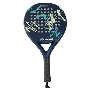 أعلى جودة علامة تجارية احترافية شعار مخصص 3K/12K/18K ألياف الكربون Palas De Tennis Padel Racket