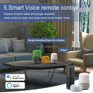 OneSmart <b>WiFi</b> Tuya Automatic Smart Curtain Motor Metal Plastic Eco-Friendly Support Home Assistant Google ON-CM-82-006 Our Compo - Product Image 4