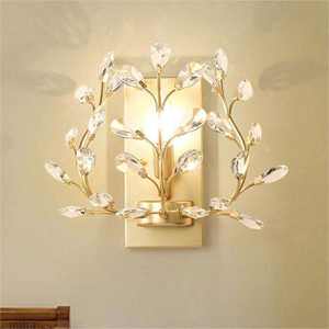Offre Spéciale européen éclairage décoratif chambre salon escaliers couloir cristal décoration branche applique murale - Product Image 4