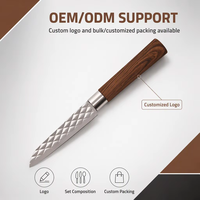 Damask — ensemble de couteaux de cuisine de luxe, accessoires de cuisine, en acier inoxydable, Set de couteaux colorés, 5 pièces