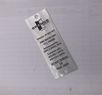 Placas de Puerta Personalizadas de Aluminio Chapado en Oro con Impresión Antigua, Clasificación de Resistencia al Fuego, Código QR y Número de Serie Grabados, Equipo de Seguridad Industrial