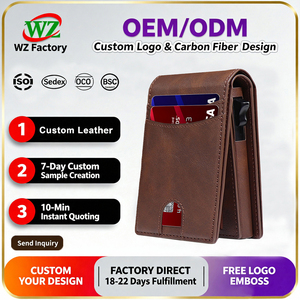 कस्टम वास्तविक चमड़े 35pt चुंबकीय दो-इन-एक क्रेडिट कार्ड धारक वॉलेट के साथ पुरुषों के लिए कस्टम वास्तविक चमड़े 35pt चुंबकीय दो-इन-एक क्रेडिट कार्ड धारक वॉलेट - Product Image 1