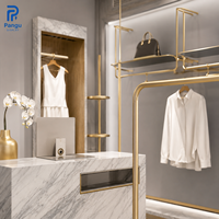 Comptoir de caisse moderne en marbre pour magasin de vêtements, vitrine de présentation personnalisée pour la vente au détail, mobilier de boutique