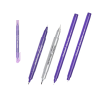 Autocollant de logo personnalisé Ensemble de stylos marqueurs pour piercing et tatouage chirurgical avec règles Crayons marqueurs de positionnement pour l'art corporel