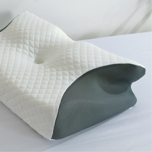 Oreiller ergonomique en mousse à mémoire de forme 0728 avec logo personnalisé, soutien cervical, orthopédique, respirant pour un sommeil confortable - Product Image 3