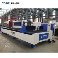 Máquina de Corte Láser de Fibra CNC Industrial CORAL CRL-6015A de 3000W, Plataforma Única para Cortar Láminas, Tubos y Perfiles Metálicos