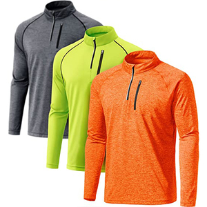 Wholesale Custom 1/4 Zip Pullover Men's Long Sleeve Golf Jersey Sweatshirt Performance Sportswear Half Zip Hoodies Printed Mid - Product Image 2