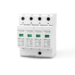 power strip house home surge protector for AC lightning protection 4P DC surge protector SPD