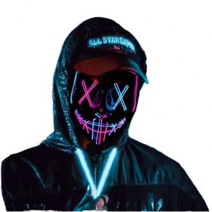 Luz LED de Halloween, divertida, para la fiesta de <span class=keywords><strong>disfraces</strong></span> de <span class=keywords><strong>The</strong></span> <span class=keywords><strong>Purge</strong></span> Election Year, accesorios geniales para festivales y cosplay. - Product Image 5