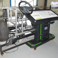 Banco de entrenamiento de dirección asistida eléctrica (EPS) metálico con estructura de acero reforzado DC 12V