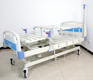 <span class=keywords><strong>Lit</strong></span> d'hôpital manuel à <span class=keywords><strong>double</strong></span> fonction à prix d'usine <span class=keywords><strong>lit</strong></span> médical pour soins aux patients - Product Image 1