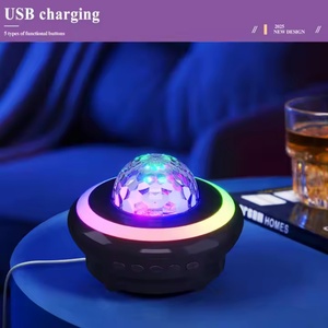 Aurora RGB Smart Lamp Speaker ABS Modern <b>LED</b> Night Light with Touch Control Kids Bedroom Music Player Star Light <b>Projector</b> - Product Image 2
