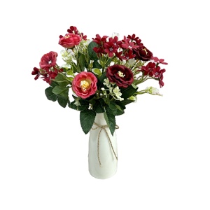 Ramo de Rosas Artificiales de Seda con Estambres para Decoración de Bodas, Fiestas y Hogar - Product Image 2