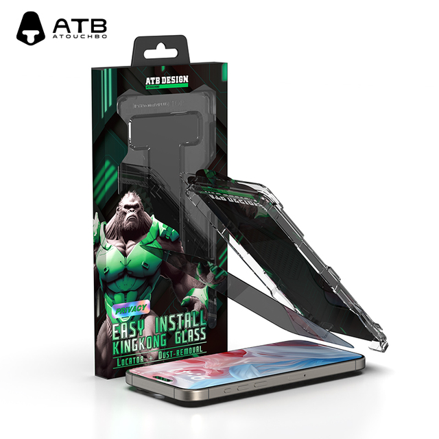 ATB Easy Install for iPhone 15 14 Pro Max Screen Protector Applicator Installation Kit Tempered Glass for Iphone 16