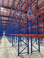 Système de rayonnage à balanciers robuste pour stockage de palettes, en acier et plastique, pour entrepôt