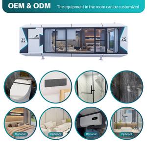 Casa Móvil de Lujo, <span class=keywords><strong>Hotel</strong></span> Cápsula Espacial de Bajo Costo, Estructura de Acero, Casas Prefabricadas para Exteriores, Casa Pequeña para Vivir, con Energía Solar - Product Image 5