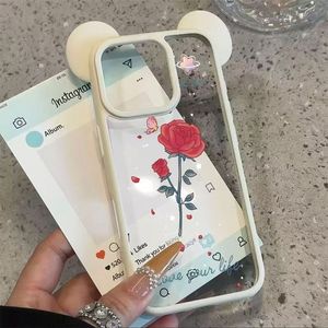 <span class=keywords><strong>Coque</strong></span> <span class=keywords><strong>de</strong></span> téléphone <span class=keywords><strong>Mickey</strong></span> Ear avec impression personnalisée DIY pour iPhone 17 16 15 14 Pro Max, couverture rigide transparente pour téléphone, DIY - Product Image 5