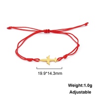 Nouvel arrivage Bracelet en cordon ciré fait main avec breloque avion Bracelet modèle d'avion pour les amateurs d'aviation