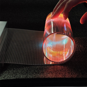 Film LED transparent auto-adhésif ultra-fin, flexible et enroulable, pour vitrine de magasin, signalétique LED pour commerce, ascenseur, marque. - Product Image 2
