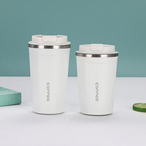 Tasse à café isotherme double paroi en acier inoxydable 304 de 350 ml avec affichage de la température, portable pour le bureau, facile à transporter - Product Image 4