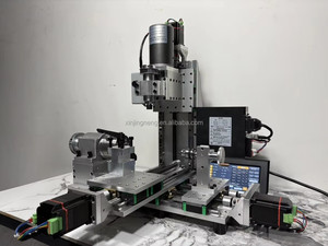 เครื่องกลึงซีเอ็นซีขนาดเล็กแบบมัลติฟังก์ชั่น พร้อมมอเตอร์เซอร์โวในตัว สำหรับงานกลึง กัด เจาะ และประกอบชิ้นส่วนด้วยมืออย่างแม่นยำ - Product Image 1