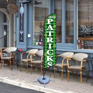2.5*11.5 FT St. Patrick's Feather <b>Flags</b> Beach <b>Flag</b> for Beach Party and Advertising Promotions - Product Image 4