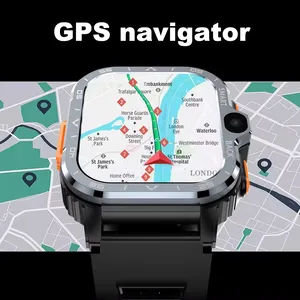 4G 심 카드 안드로이드 스마트 워치 GPS WIFI S8 울트라 S9 듀얼 카메라 hombre 2024 여성 남성 패션 블랙 PGD 스마트 시계