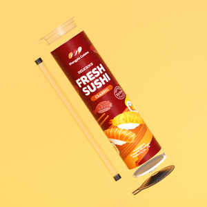 กล่องกระดาษทรงกระบอกสำหรับใส่ซูชิแบบพิมพ์ลายตามสั่ง ยี่ห้อ Sprintpackage เป็นมิตรต่อสิ่งแวดล้อม ใช้สำหรับบรรจุอาหารได้ - Product Image 5