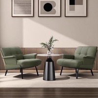 Fauteuil individuel réglable en bois massif et similicuir de style européen moderne, personnalisable, pour salle à manger, appartement, salon