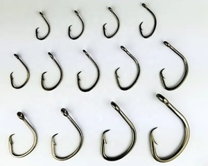 Fjord thép carbon cao Cá Ngừ cá mập móc mạnh nhất Đen nickle Vòng tròn móc - Product Image 2