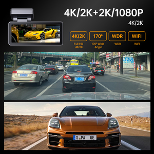 La Cámara más nueva HD interior lente de la cámara trasera delantera 1080P grabadora coche DVR grabadora dashcam auto gran angular visión nocturna WiFi GPS - Product Image 4