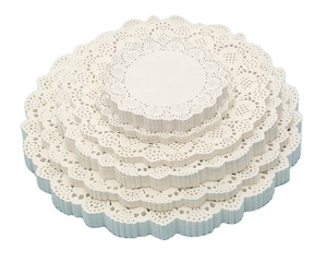 13,5 pouces, 200 pièces, sous-verres en <span class=keywords><strong>papier</strong></span> à <span class=keywords><strong>dentelle</strong></span> classique personnalisés en usine, pour la cuisson de gâteaux, la cuisine, les aliments, les collations, l'élimination de l'huile - Product Image 2