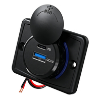 Pengisi Daya Ponsel untuk Mobil USB Charger untuk Bus Camper IP55 Tahan Air Pengisian Cepat 3.0 & Pengisi Daya Mobil USB Tipe C Soket Charger