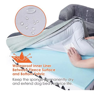 Fábrica personalizada minimalista elegante divertido rectángulo ortopédico memoria espuma perro cama moderna antiestrés mascota gato cama de refuerzo - Product Image 6