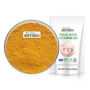 Acido folico in polvere vendita calda naturale vitamina <span class=keywords><strong>B9</strong></span> in polvere acido folico all'ingrosso alla rinfusa - Product Image 2