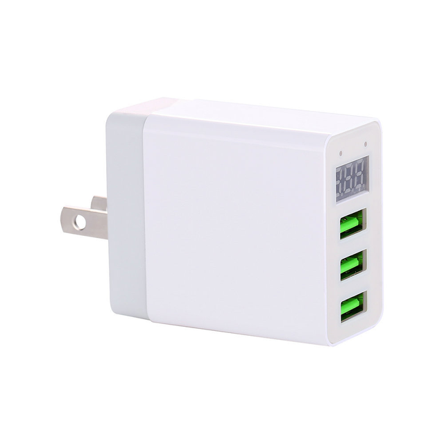 5V3.1A Digital Display Travel Charger Mobile Phone Charger Multi-port USB