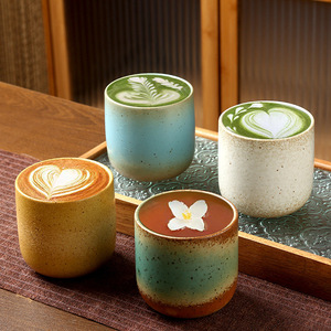 Tazza in Ceramica <span class=keywords><strong>Stile</strong></span> Giapponese per Caffè e Tè, Design Vintage di Lusso Leggero, Riutilizzabile per Latte Art, Colazione e Uso Pomeridiano - Product Image 2