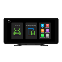 Monitor Headrest Layar Sentuh CHUNQIONG 10.36 inci IPS Portabel 4ch Dashcam Truk dengan Kamera DVR Truk Dual Lensa