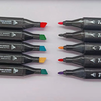 Stylos de dessin professionnels 24/36/48/80 couleurs, marqueurs artistiques à double embout, encre permanente à l'alcool, marqueurs colorés à l'alcool