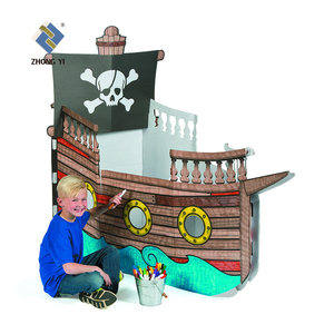 Mini Rocket Kids 3D Papier Tekening Speelgoed Tempera Kartonnen Speelhuis Voor Speelgoed - Product Image 5