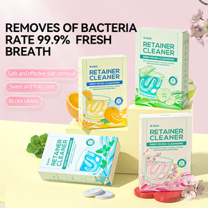 Comprimés effervescents nettoyants pour appareils orthodontiques transfrontaliers, gouttières invisibles, nettoyage orthodontique, appareils dentaires, taches dentaires - Product Image 3