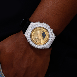 Kit de Modificación GA2100 Iced Out al por Mayor, Bisel y Caja de Reloj con Diamantes VVS D Moissanite, Piezas con Incrustaciones de Diamantes - Product Image 1
