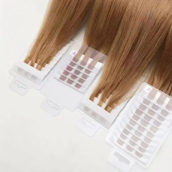 2022 News hair extension V light tape extensions tools use 100% human hair full cuticle double draw thick end