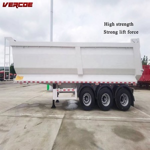 Nhà máy bán remorque benne 3 essieux 3 trục 40ton 60ton nhiệm vụ nặng nề phía sau Kết Thúc Bán Trailer để bán - Product Image 5