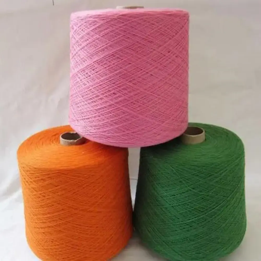 textile yarn 95% viscose 5% polyester Colored Dots Ice Refreshing Silk For Knitting Summer Sweater Yarn